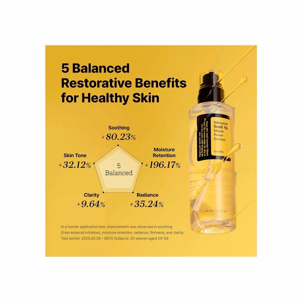 COSRX Advanced Snail 96 Mucin Power Essence - White and Yellow - Picture 5 of 9